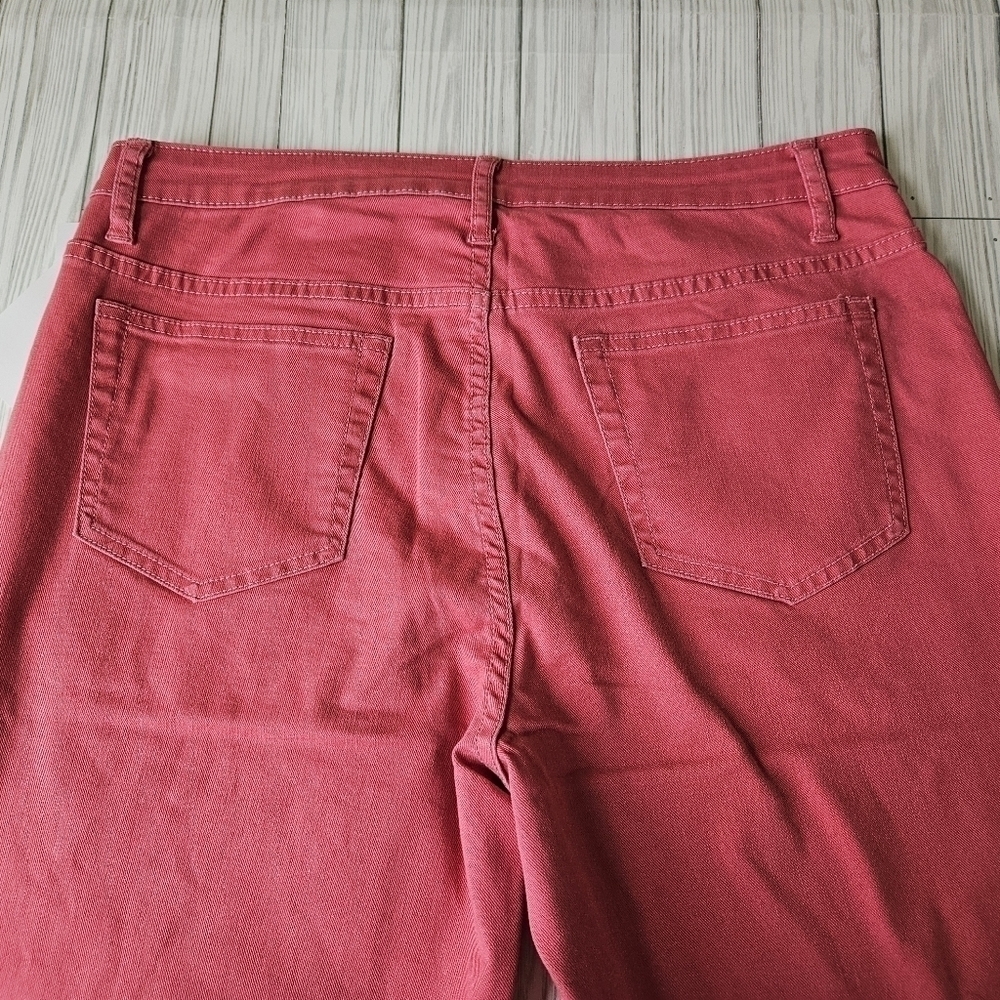 Daily Thread High Rise Cropped Ankle Flare Jeans in Jolie Clay Wash Size 16 NWT - Picture 9 of 13